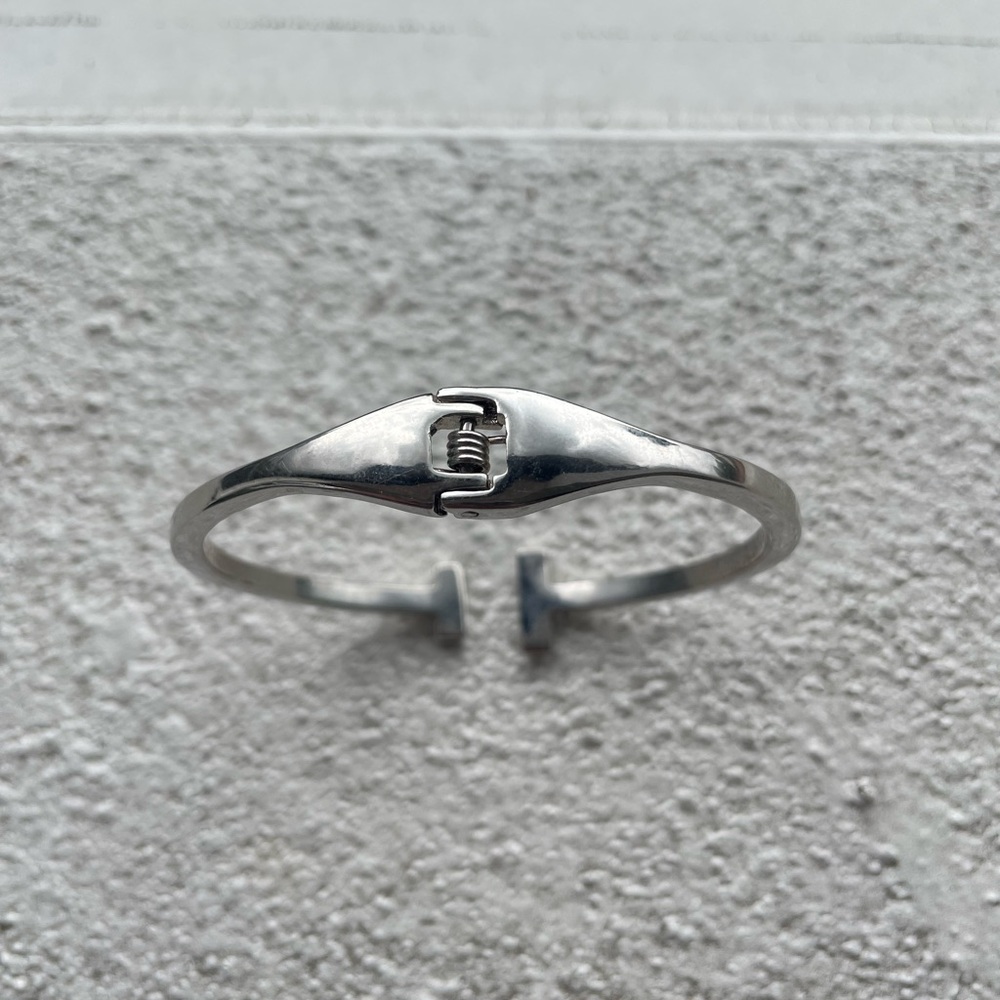 Silver T-Bar Bracelet View 6